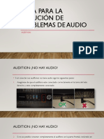 Guía Para La Solución de Problemas de Audio