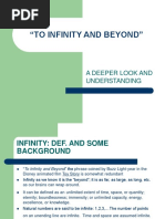 To Infinity and Beyond