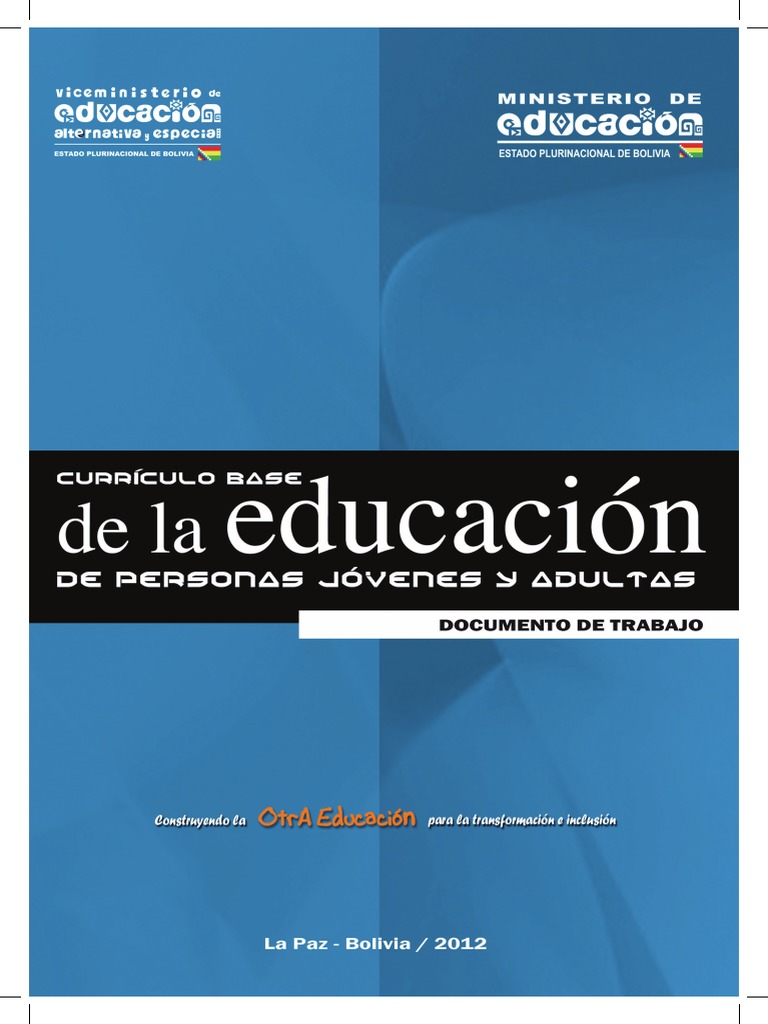 Ejemplos de Integración Curricular EPJA | PDF | Bolivia | Plan de estudios
