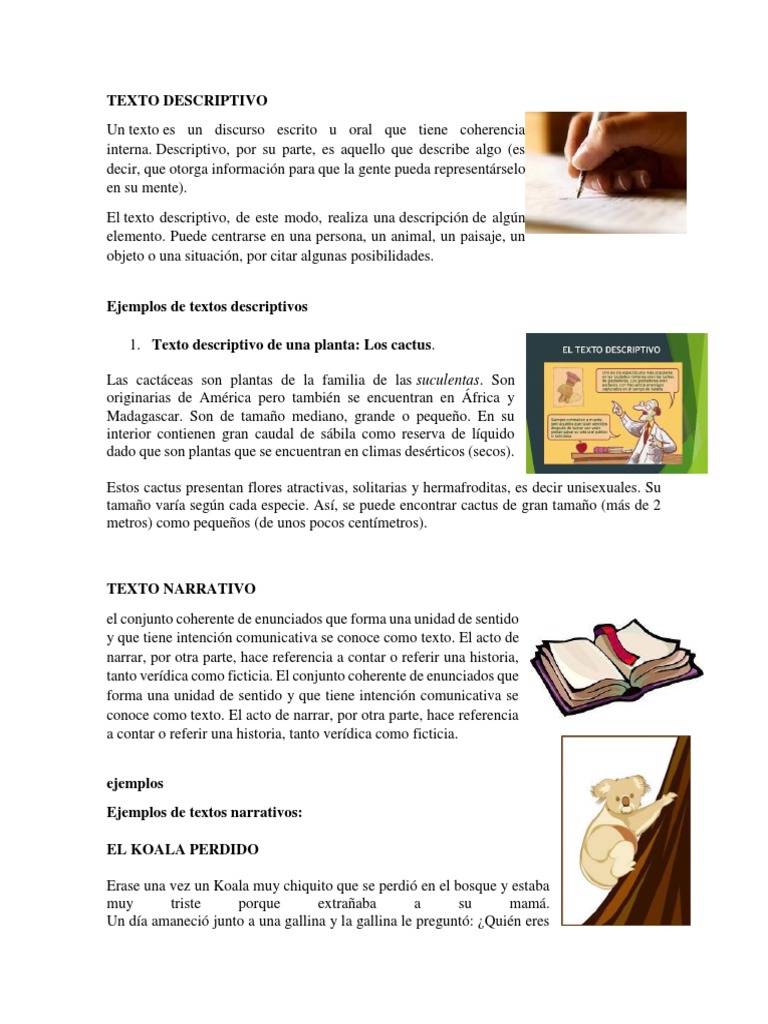 Ejemplos de Textos Descriptivos | PDF | Naturaleza