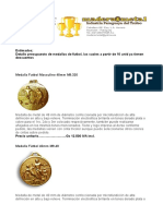 Medallas de Futbol PDF