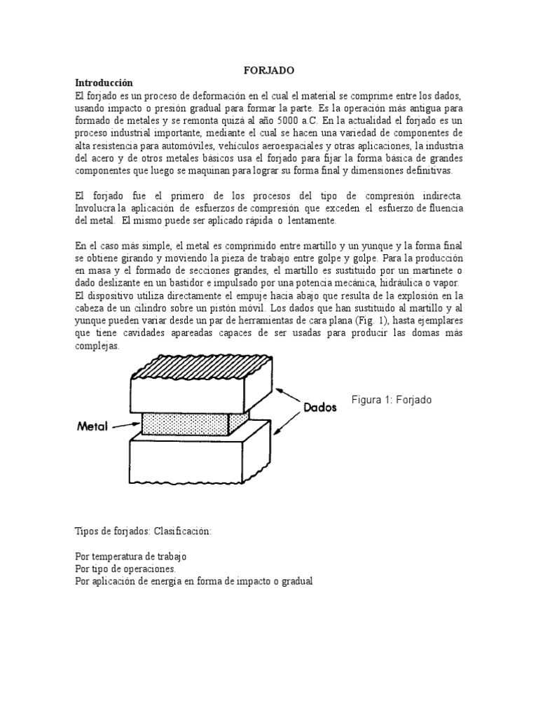 Proceso y Tipos de Forjado | PDF | Forjar | Aluminio