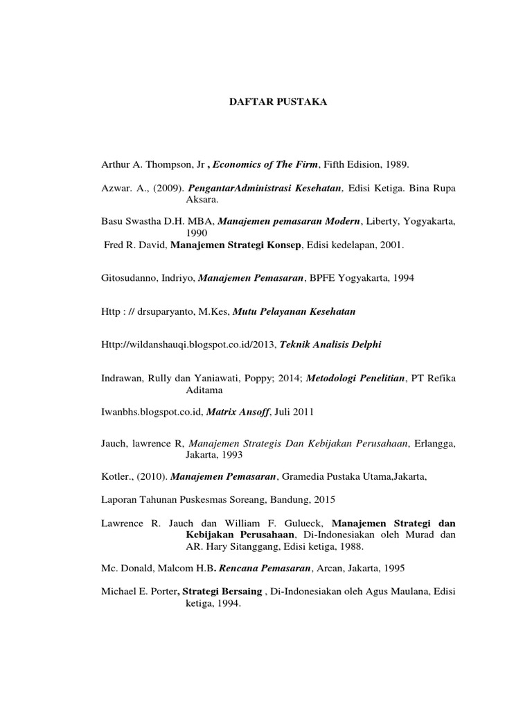 ⁂ Contoh daftar pustaka jurnal desain eksperimen