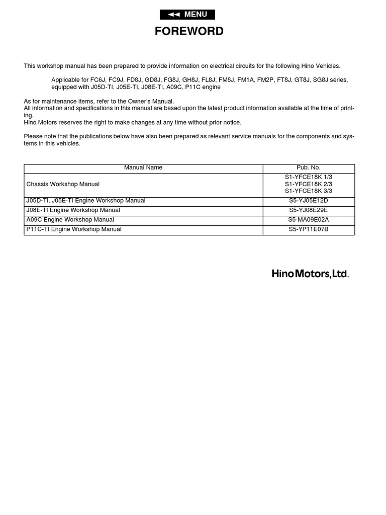 Hino Wiring Diagram Electrical Connector Electrical Wiring