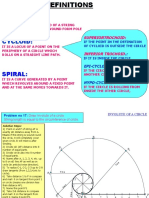 Cycloid, Involute and Spiral