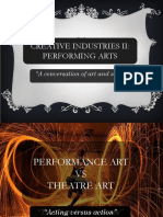 Creative Industries II Performing Arts