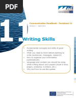 Writing Skills: Communication Handbook - Factsheet 11