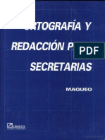 Ortografia y Redaccion Para Secretarias
