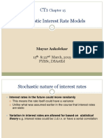 CT1 CHP 15 Stochastic Interest Rate Models