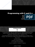 Programming With C and C++: in Internshala