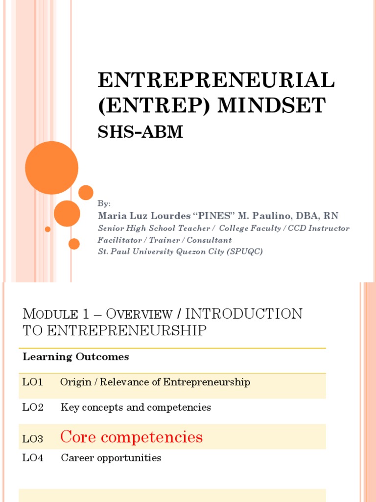 Traits of An Entrepreneur | PDF | Entrepreneurship | Competence (Human ...