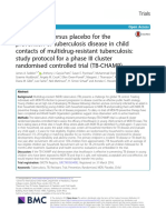 Levofloxacin versus placebo for the prevention of tuberculosis disease in child contacts of multidrug-resistant tuberculosis: study protocol for a phase III cluster randomised controlled trial (TB-CHAMP)