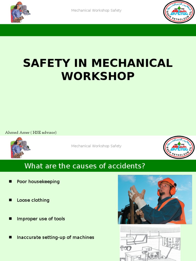 Mechanical Workshop Safety Guidelines | PDF | Grinding (Abrasive ...