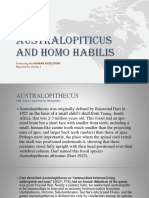 Australopiticus and Homo Habilis