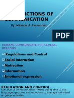The Functions of Communication