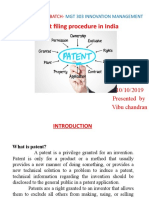 Patent filing procedure in India