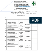 Puskesmas Tanjung Paku: Surat Perintah Tugas