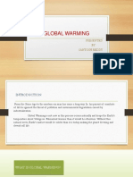 Global Warming: Presented BY Santosh Reddy