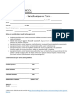 Sample Approval Form - : Below Are Considerations To Add To The Agreement