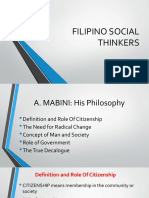 Filipino Social Thinkers