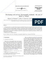 2005 Developing Web Services Choreography Standards-The Case of SOAP Vs REST PDF