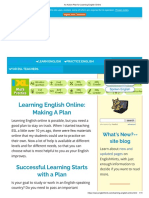 Learning English Online: Making A Plan