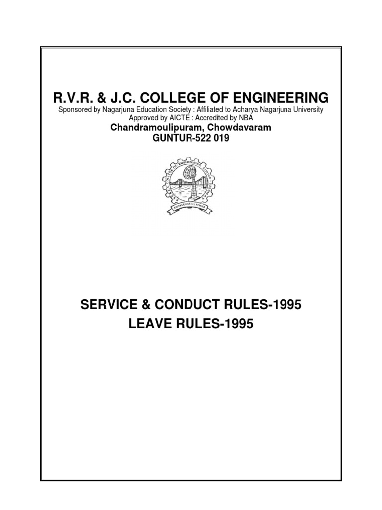 Service Rules PDF Employment Negligence