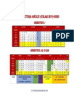 Calendar Scolar 20