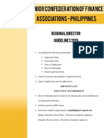 Regional Director Guidelines 2019: Jervie Sta - Ana Executive Vice President