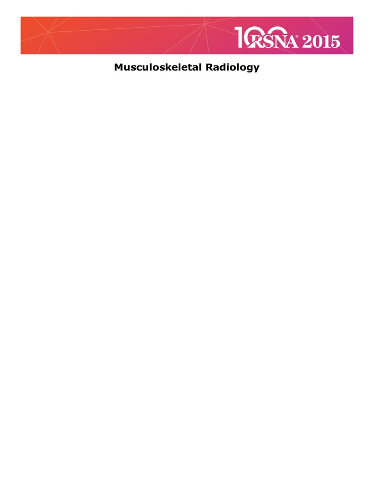 Musculoskeletal Pdf Shoulder Knee