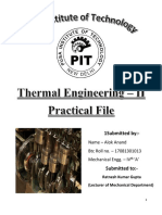 Thermal Engineering-2 Practical