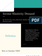 Income Elasticity Demand