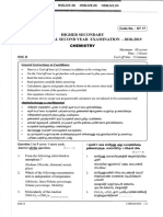 Hsslive XII First Term Exam 2018 Chemistry