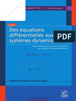 Des Équations Différentielles Aux Systèmes Dynamiques - Tome 1, Théorie Élémentaire Des Équations Différentielles Avec Éléments de Topologie Différentielle PDF