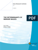 The Determinants of Merger Waves: Tjalling C. Koopmans Research Institute