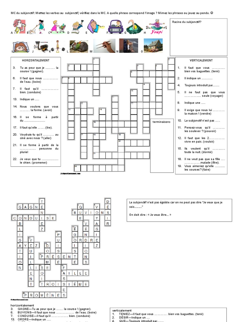 subjonctif en mots croises pdf echecs theorie echecs