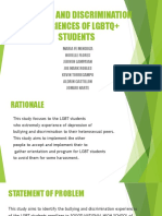 Bullying and Discrimination Experiences of LGBTQ+ Students