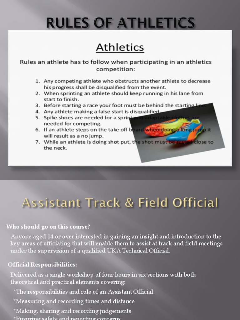 Rules of Athletics PDF