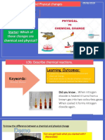 Lesson 1 - Chemical Reactions