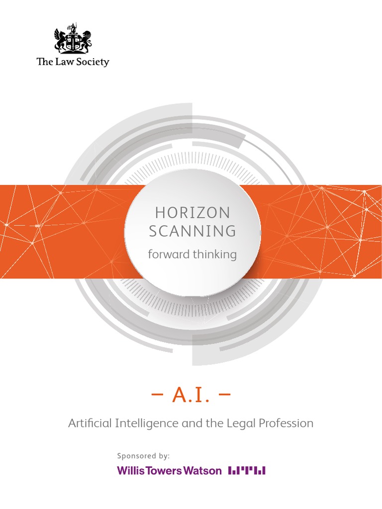 Horizon Scanning Artificial Intelligence Legal Profession May 2018 PDF ...
