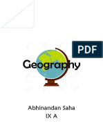 Geography: Abhinandan Saha IXA