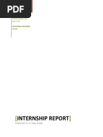 Internship Report: Gohar Textile Mills (PVT.) LTD