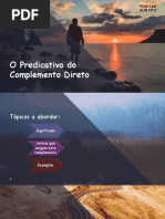 Predicativo do Complemento Direto