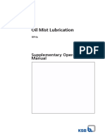 Oil Mist Lubrication: Supplementary Operating Manual