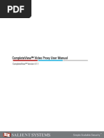 Completeview™ Video Proxy User Manual