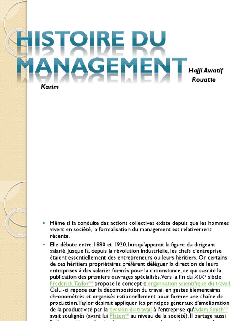 Origine Du Mot Management – Origine Du Management Et Génèse – DXJFW