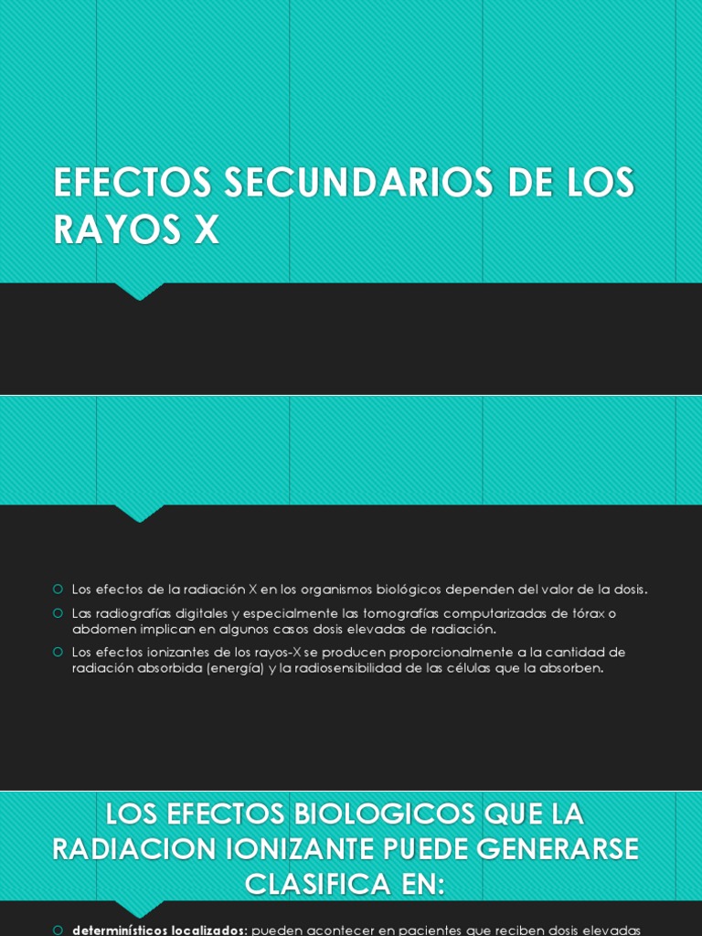 Efectos Secundarios de Los Rayos X 2 | PDF | Cáncer | Terapia de radiación