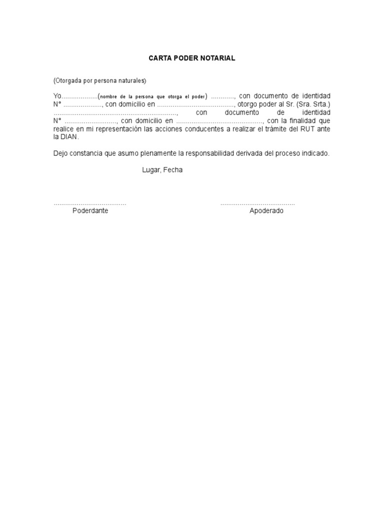 Poder Notarial | PDF