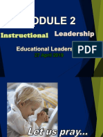 Educational Leadership Module 2 Principles of Instructional Leadership