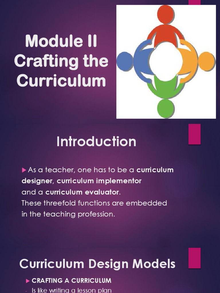 Crafting The Curriculum Pdf Curriculum Teaching